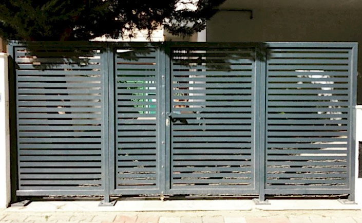 Lazer kesim bahçe kapısı