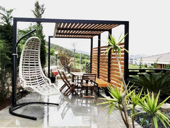 Modern Ahşap Pergola