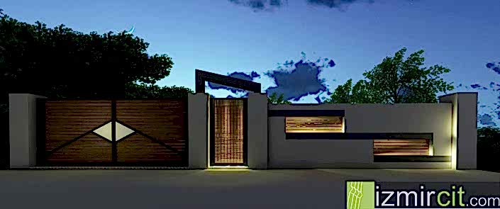 Villa bahçe kapısı tasarımı